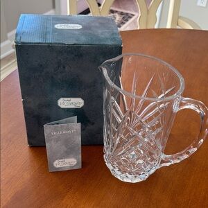 J G Durand Cristal Clear Pitcher